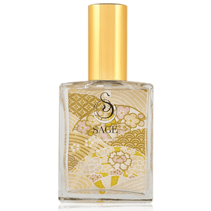 Diamond 2oz Glass Perfume Spray Bottle with Washi Paper Back by Sage