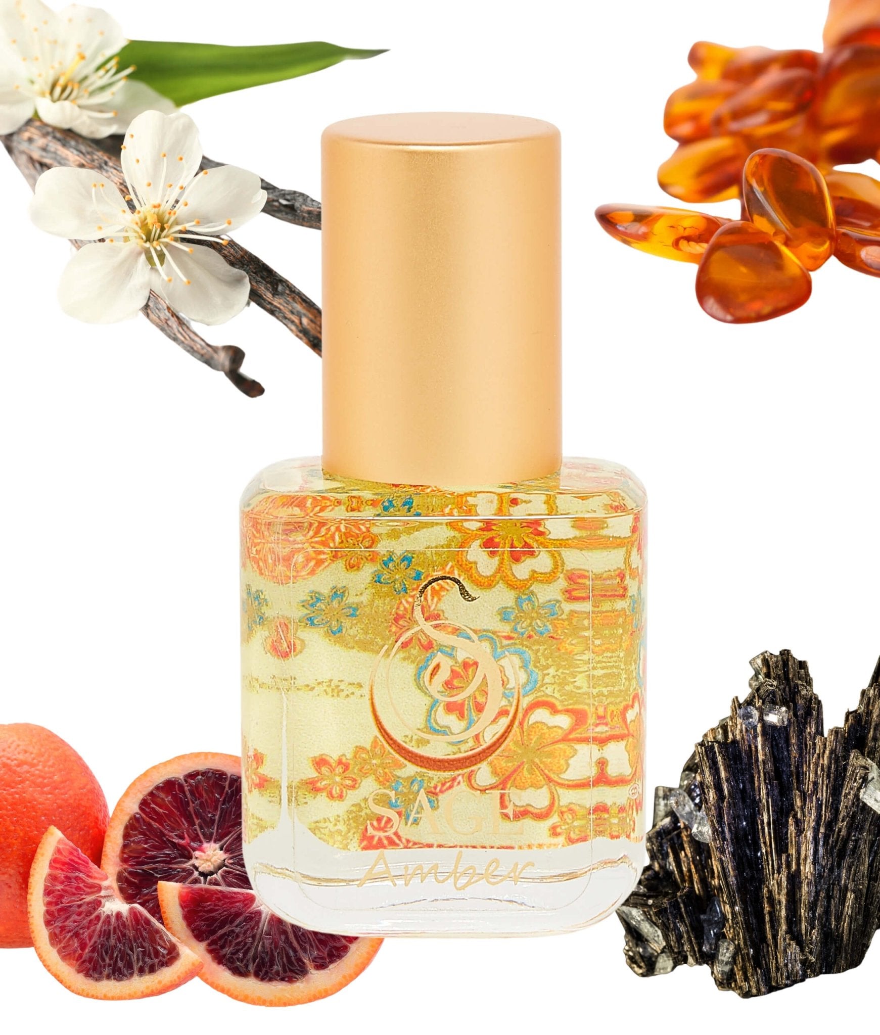 Amber Organic 1/4 oz Perfume Oil Extract Roll - On by Sage - The Sage Lifestyle