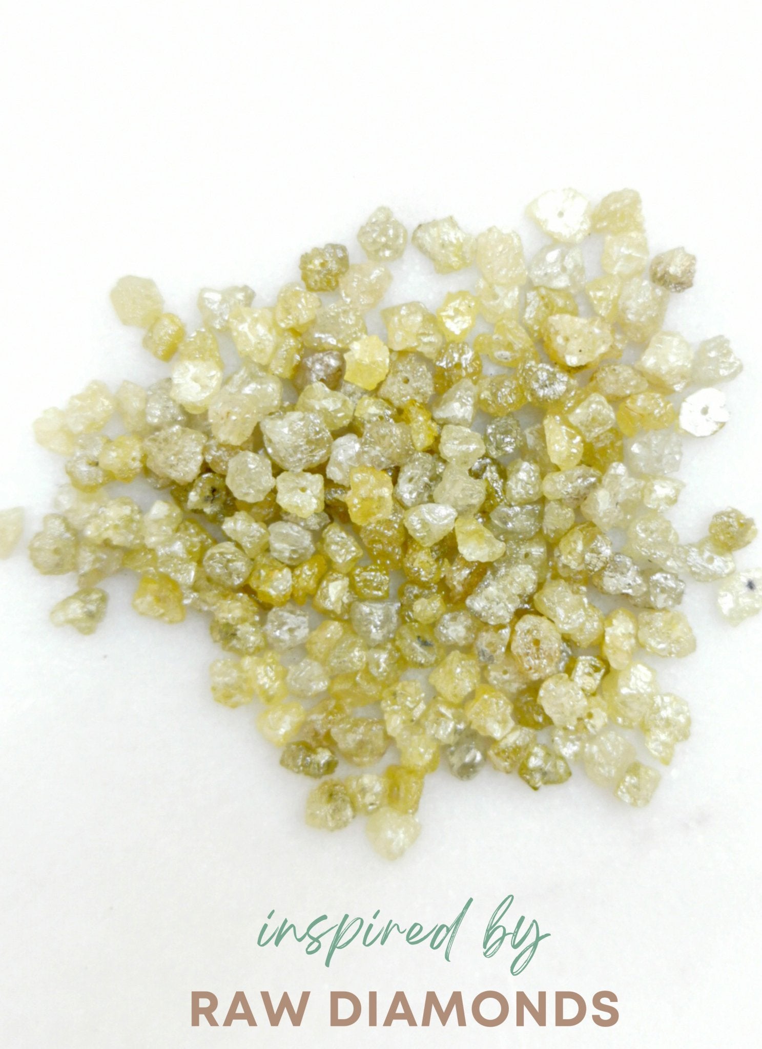 Raw diamonds representing the inspiration for Sage diamond perfume