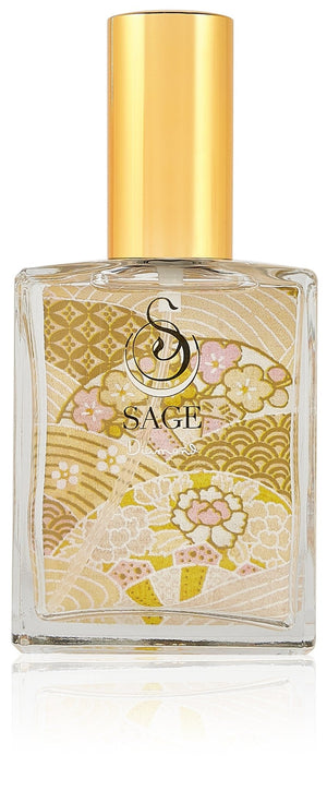2 oz Sage Diamond Organic Perfume Eau de Toilette spray, subtle, gender neutral vegan cruelty free fragrance made in Cali