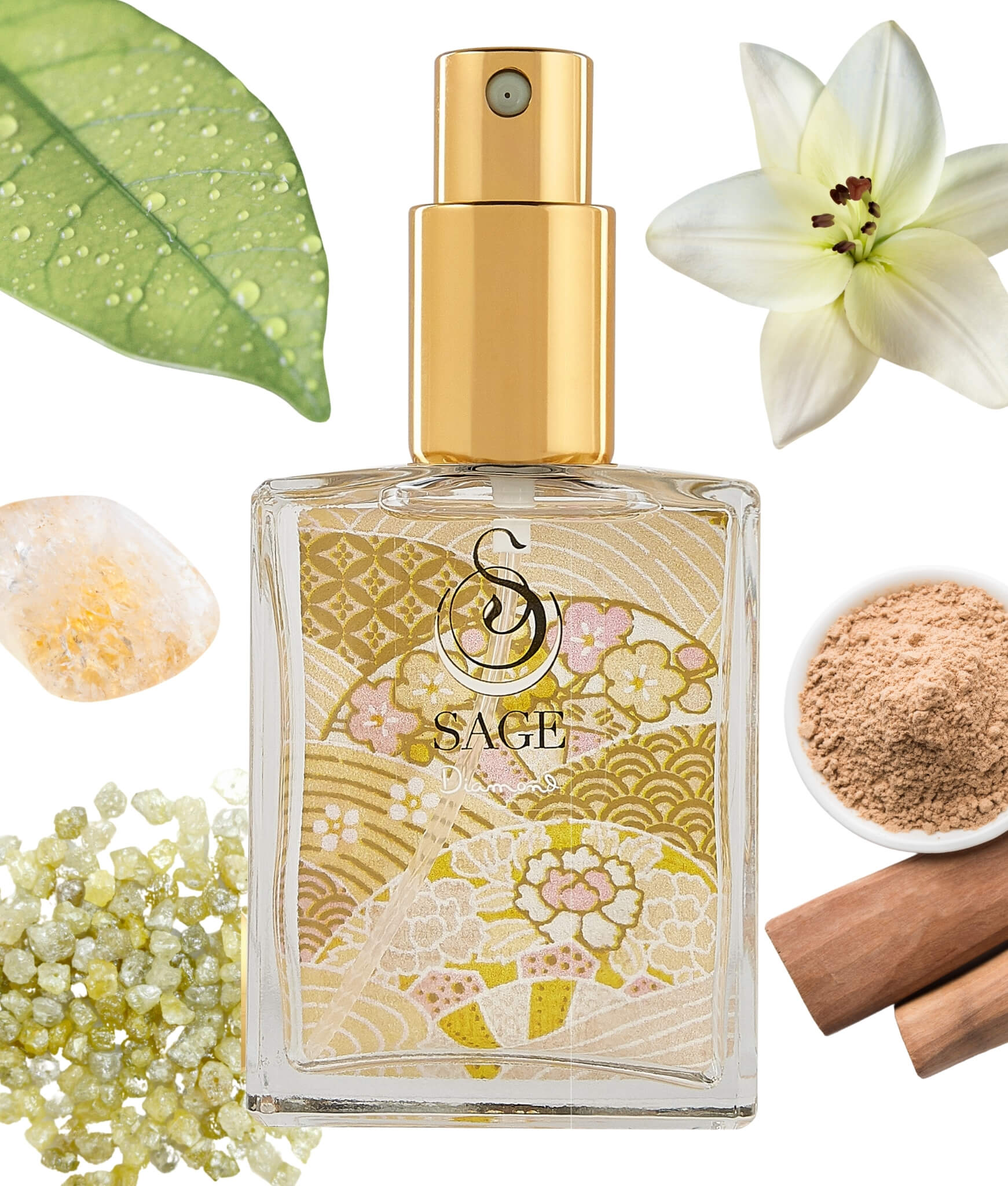 Diamond Organic 2oz Perfume Eau de Toilette by Sage - The Sage Lifestyle