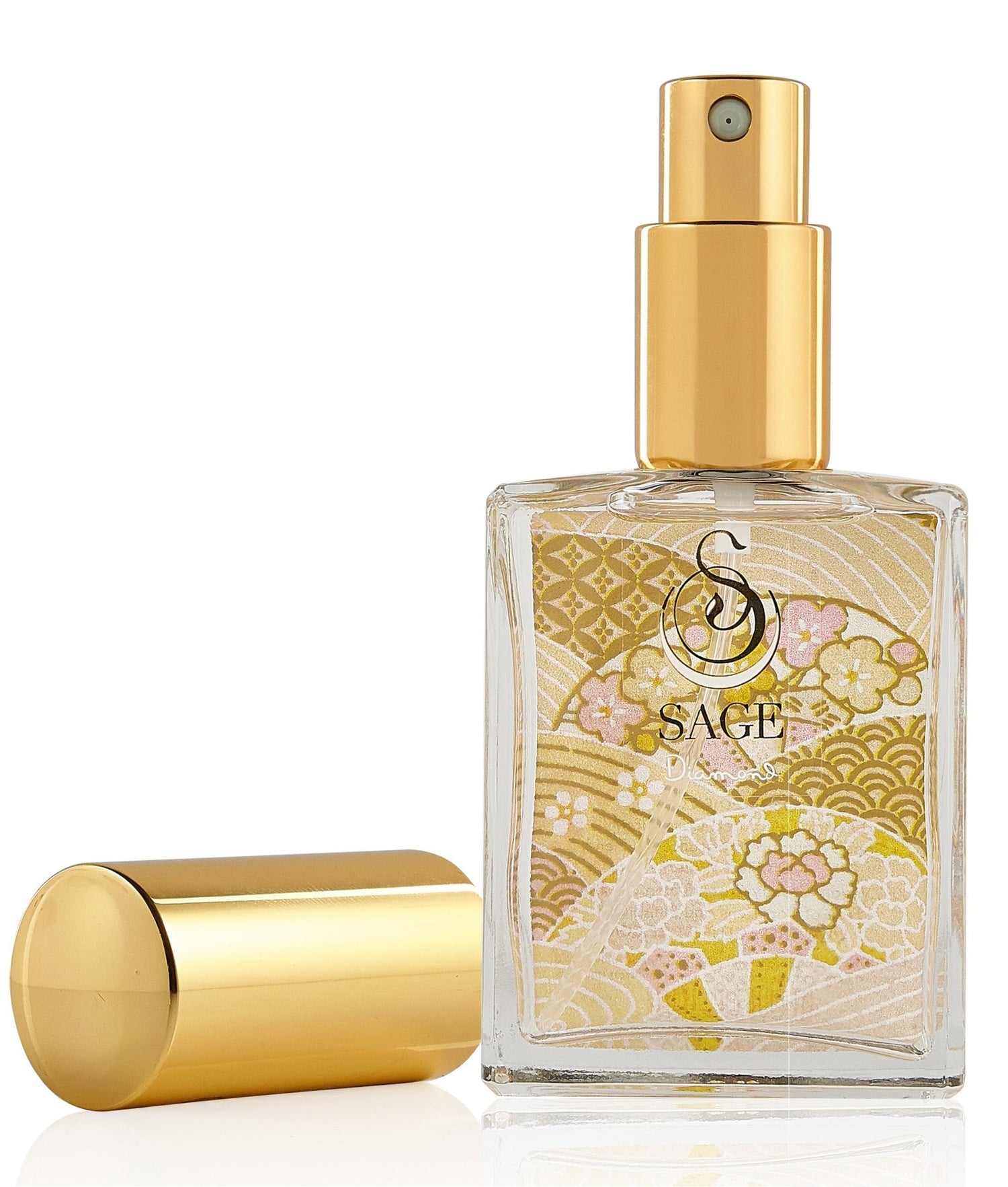 2 oz Sage Diamond Organic Perfume Eau de Toilette spray, subtle, gender neutral  vegan cruelty free fragrance