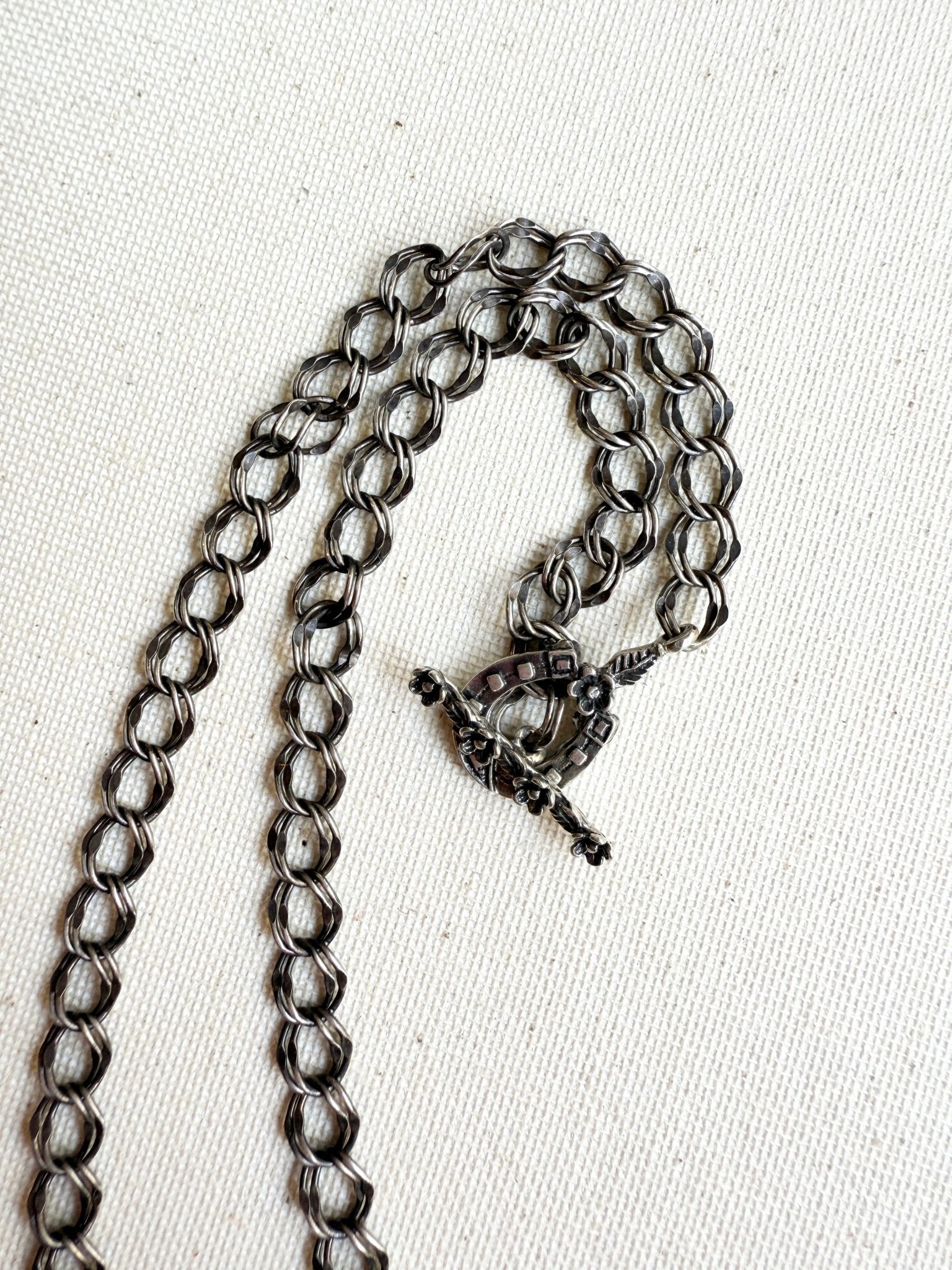One of a Kind Vintage Arizona Turquoise and Sterling Silver Necklace by Sage Machado - The Sage Lifestyle