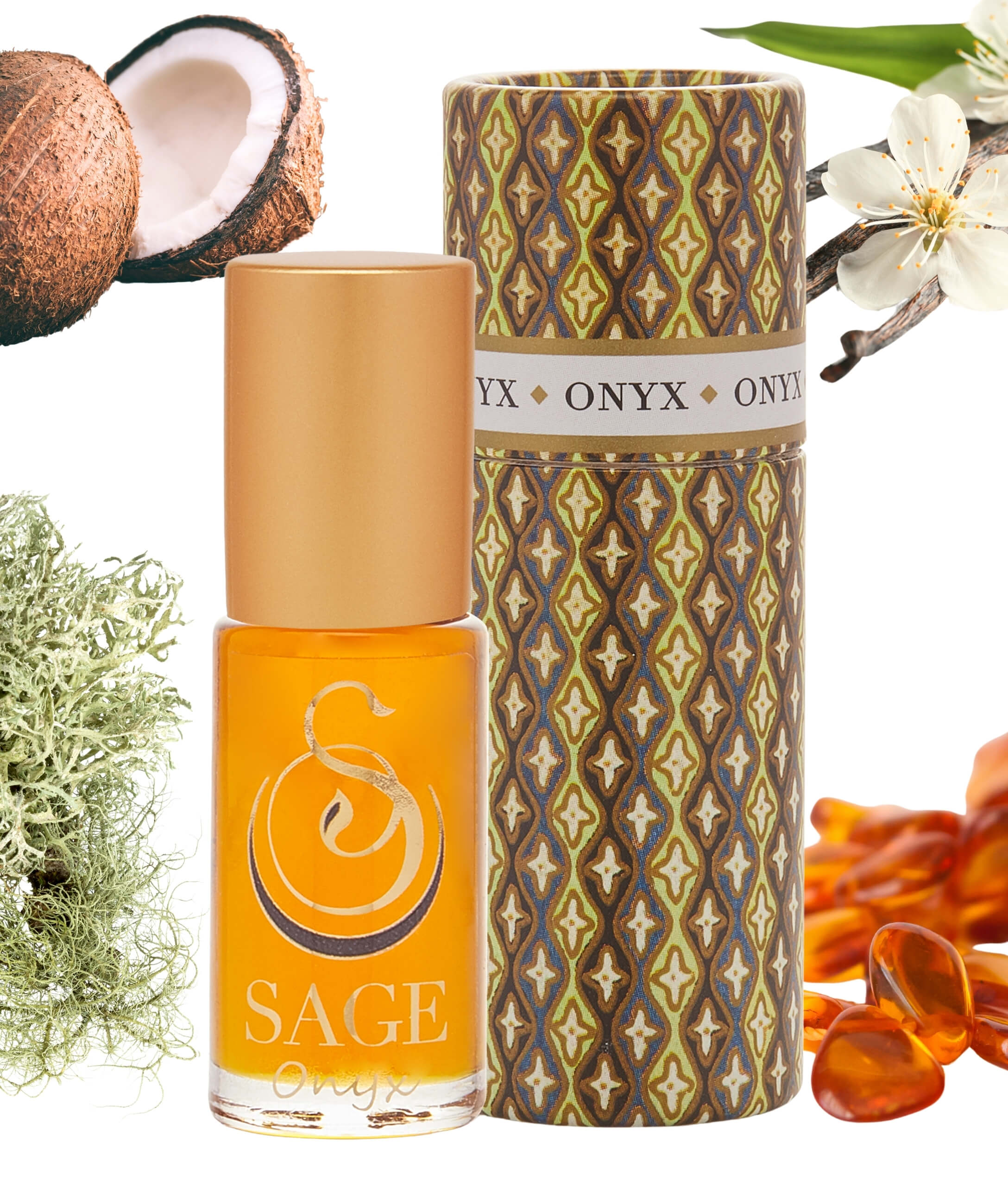 Onyx 1/8 oz Perfume Oil Concentrate Roll - On by Sage - The Sage Lifestyle