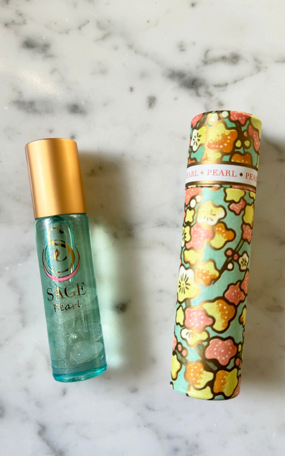 Pearl Limited Edition Shimmering 1/4 oz Gemstone Perfume Oil Concentrate Roll, subtle, vegan, cruelty-free with gift box