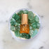 .03 oz Mini Roll on Sage Peridot Perfume Oil has gemstones, fresh, fruity, Gender Neutral, Vegan, Cruelty Free travel perfume