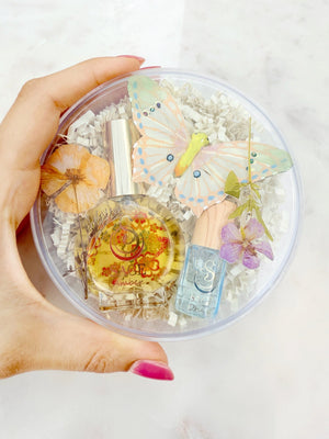 Secret Garden Botanical Discovery Set ~ Amber 1/2 oz Organic Eau de Toilette Mini & Onyx 3mL Organic Perfume Oil Mini Extract Roll - On by Sage - The Sage Lifestyle