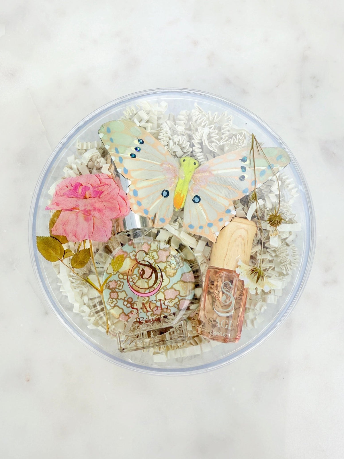 Secret Garden Botanical Discovery Set ~ Pearl 1/2 oz Organic Eau de Toilette Mini & Diamond 3mL Organic Perfume Oil Mini Extract Roll - On by Sage - The Sage Lifestyle