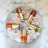 Mini 0.03 oz roll-on perfume oil gift set of 5 with gemstones, Sage discovery set, gender-neutral, vegan, cruelty-free