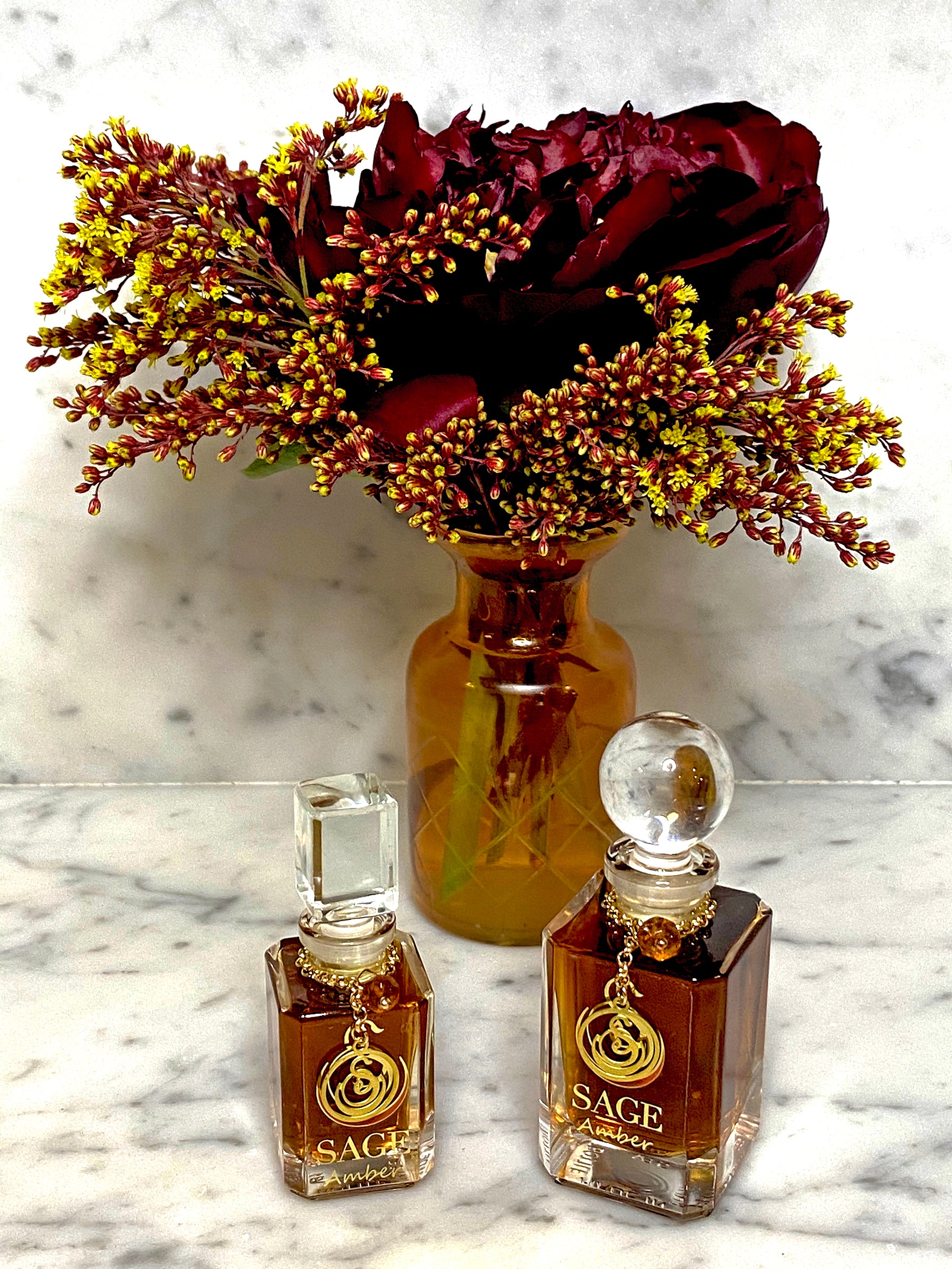 Amber Vanity Bottle by Sage, Pure Perfume Oil - The Sage Lifestyle