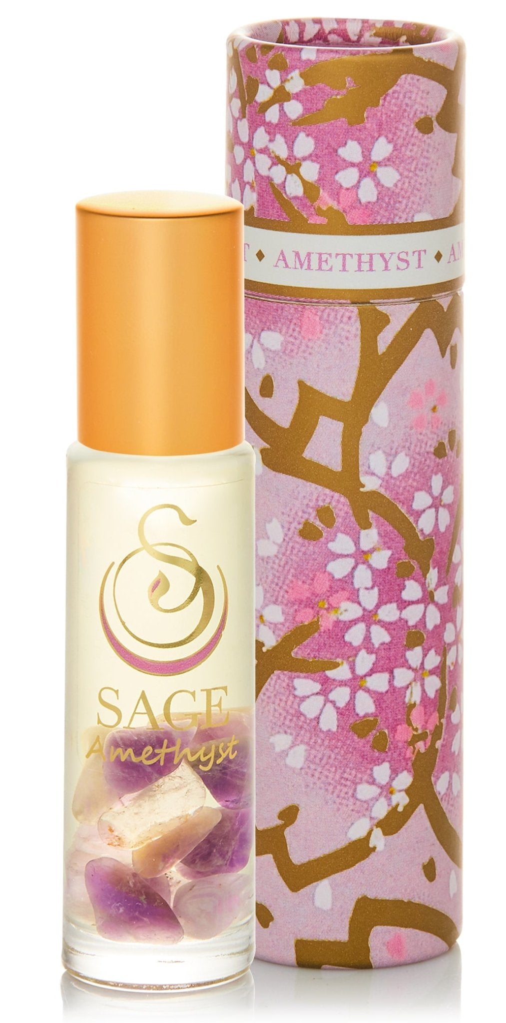 Amethyst 1/4 oz Gemstone Perfume Oil Roll-On by Sage - The Sage Lifestyle