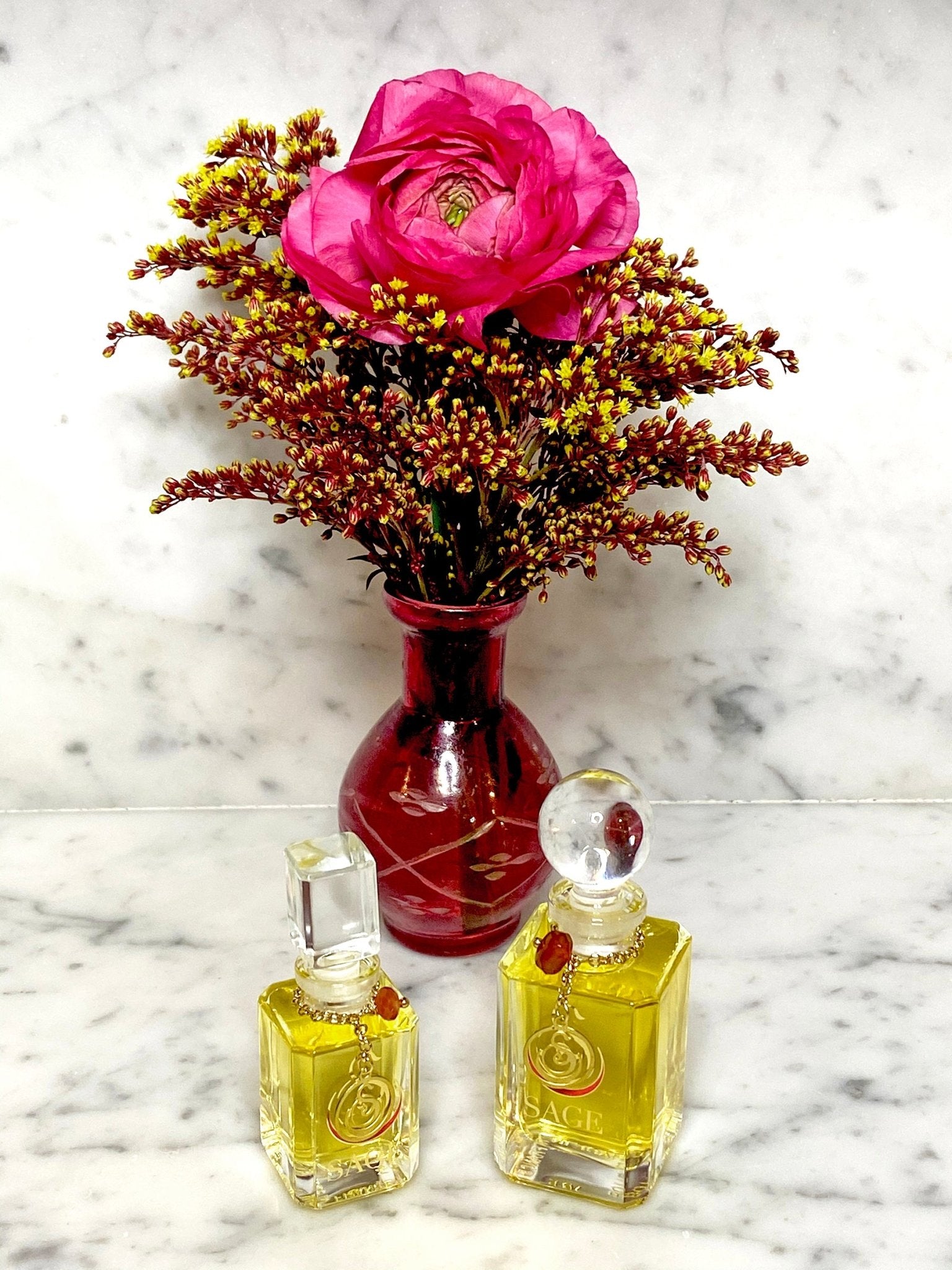 Carnelian Vanity Bottle by Sage, Pure Perfume Oil - The Sage Lifestyle