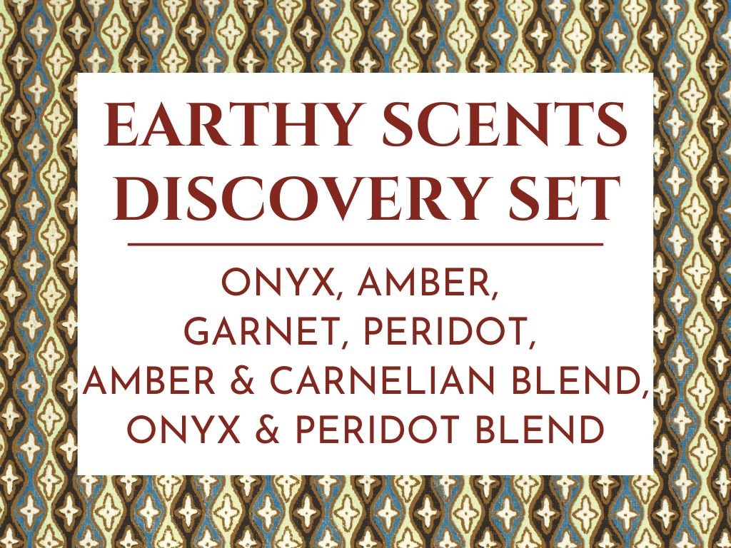 Earthy Perfume Oil Discovery set with 6 fragrances by Sage- Vegan, Gender-Neutral Cruelty Free, travel size