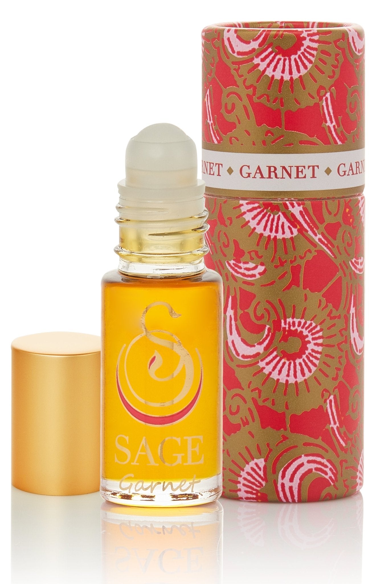 1/8 oz roll on Sage Garnet Perfume Oil in reusable box, earthy, dark floral Gender Neutral, Vegan, Cruelty free fragrance