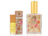 1/8 oz Rose Quartz perfume oil roll on, 2 oz Rose Quartz organic eau de toilette, floral, vegan,cruelty-free gift set