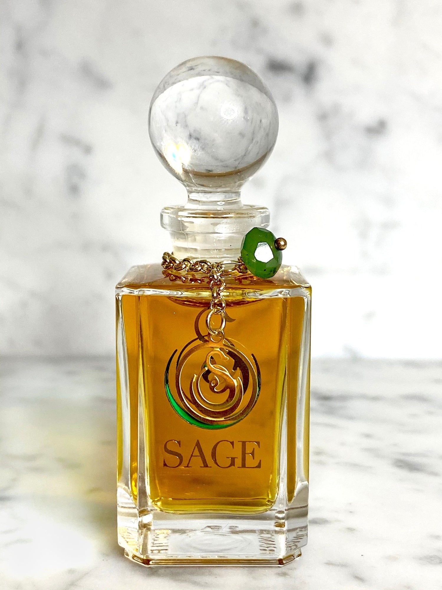 Jade Vanity Bottle by Sage, Pure Perfume Oil - The Sage Lifestyle