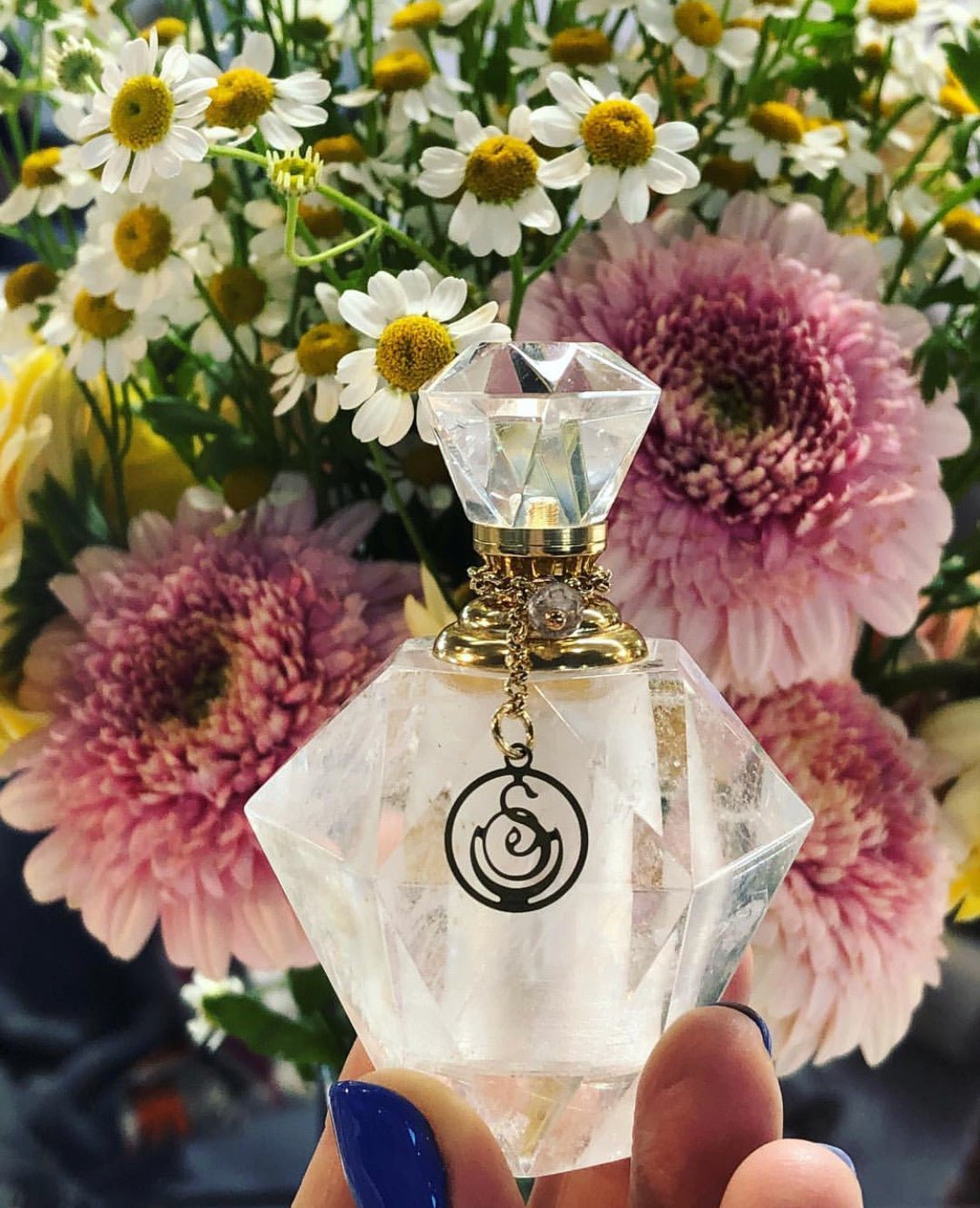 Large Gemstone Perfume Bottle - The Sage Lifestyle