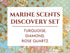 Marine Perfume Oil Discovery set: includes Turquoise, Diamond, Rose Quartz fragrances- Vegan, Cruelty Free, travel size