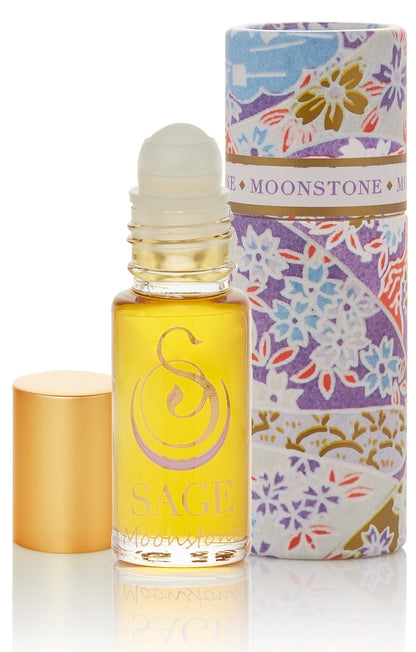 Moonstone Gemstone Perfume Oil Roll-On by Sage - The Sage Lifestyle