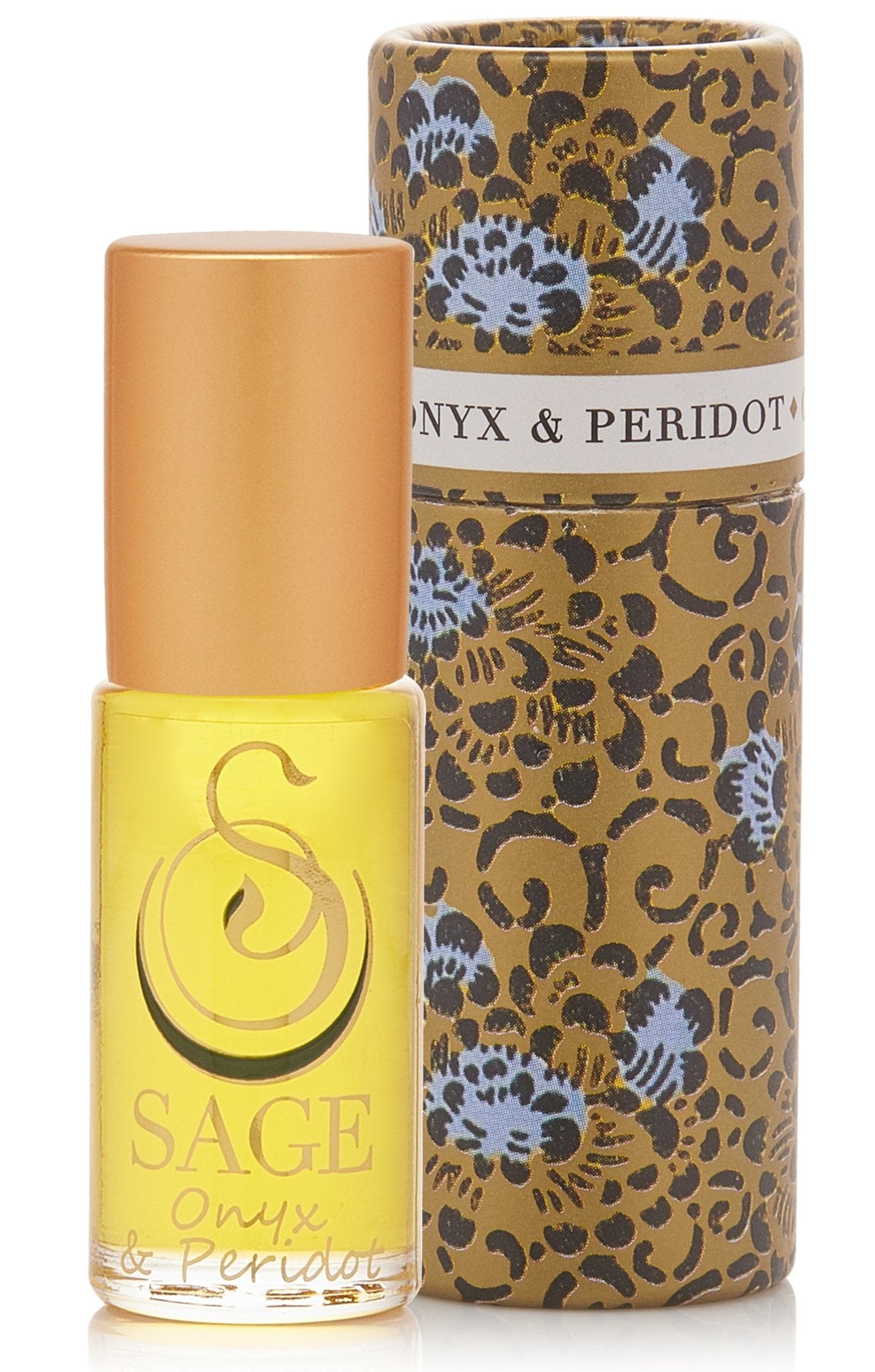 Onyx &amp; Peridot Blend Gemstone Perfume Oil Roll-On by Sage - The Sage Lifestyle