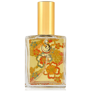 Amber 2oz Glass Perfume Spray Bottle with Washi Paper Back by Sage