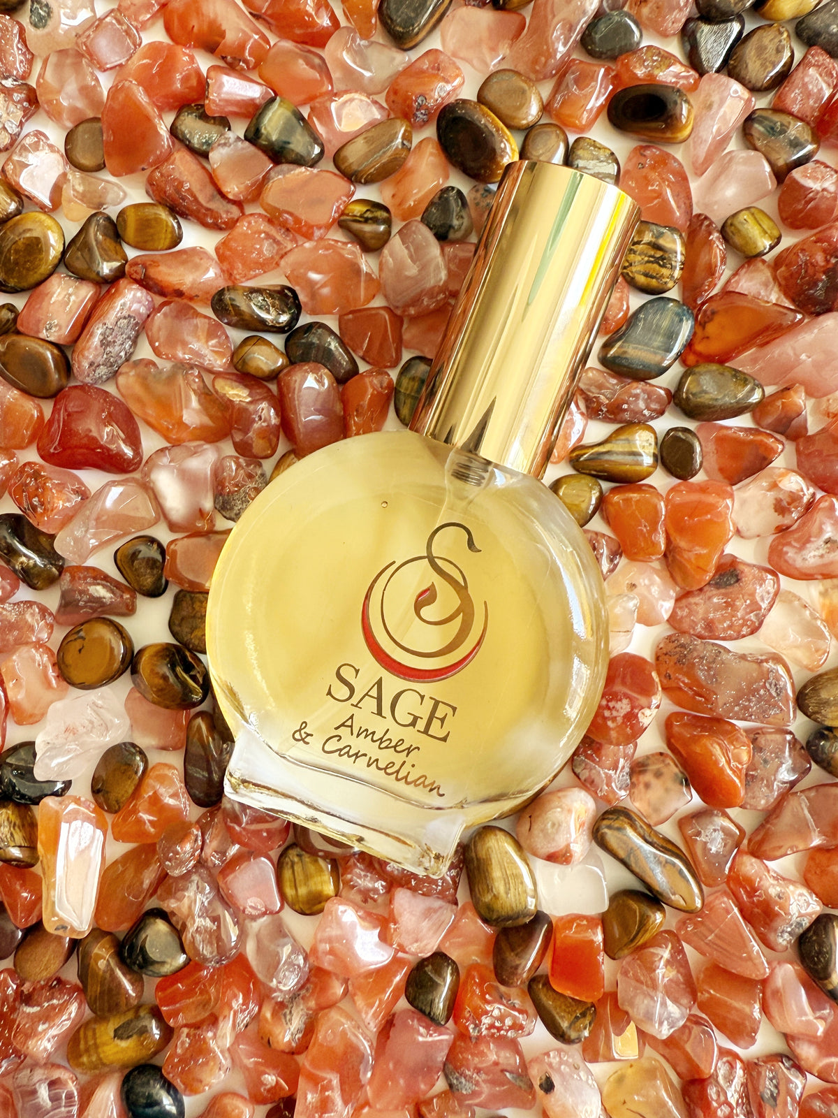 Amber &amp; Carnelian Blend Limited Edition Organic 1/2oz Eau de Toilette Mini by Sage