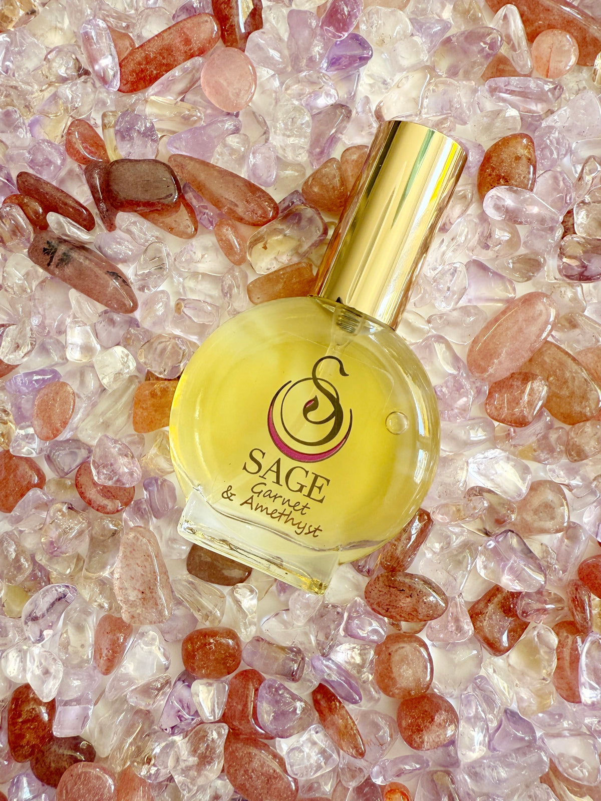 Garnet &amp; Amethyst Blend Limited Edition Organic 1/2oz Eau de Toilette Mini by Sage