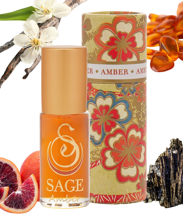 Amber 1/8 oz Perfume Oil Concentrate Roll - On by Sage - The Sage Lifestyle