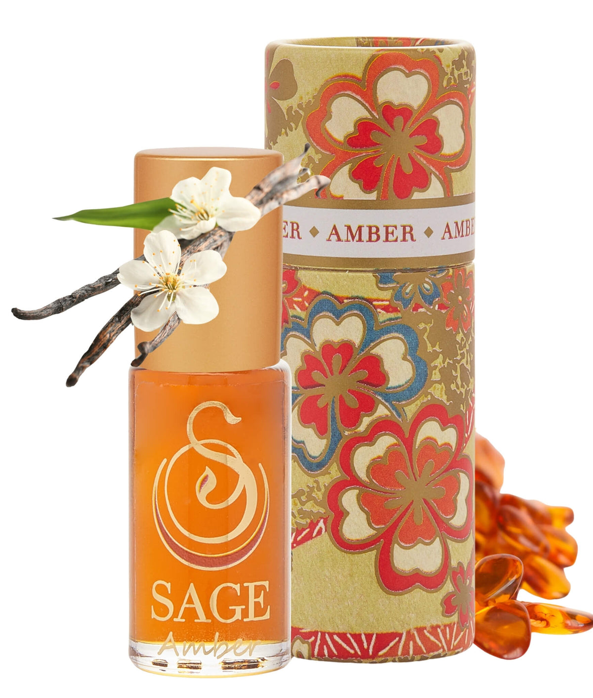 Amber 1/8 oz Perfume Oil Concentrate Roll - On by Sage - The Sage Lifestyle
