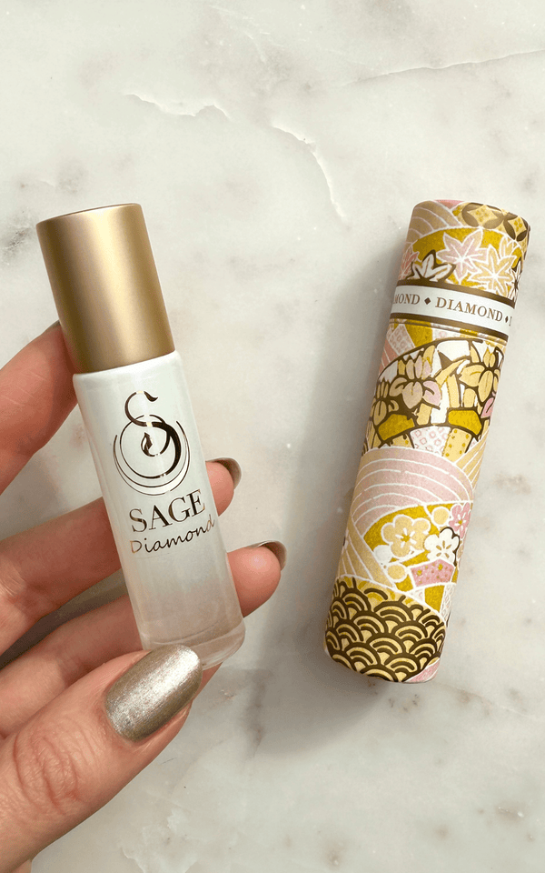 Diamond Limited Edition Ombré Shimmer 1/4 oz Gemstone Perfume Oil Concentrate Roll - On by Sage - The Sage Lifestyle
