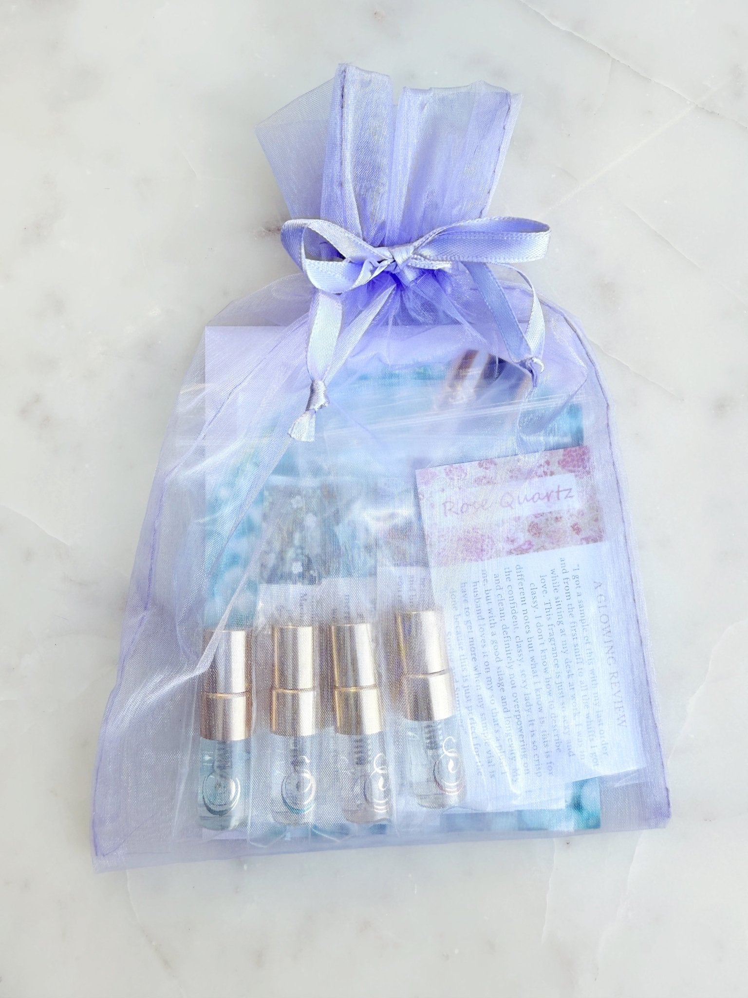 Floral Petite Spray Discovery Set — Rose Quartz, Moonstone, Turquoise &amp; Sage | Organic Eau de Toilette 2mL by Sage - The Sage Lifestyle