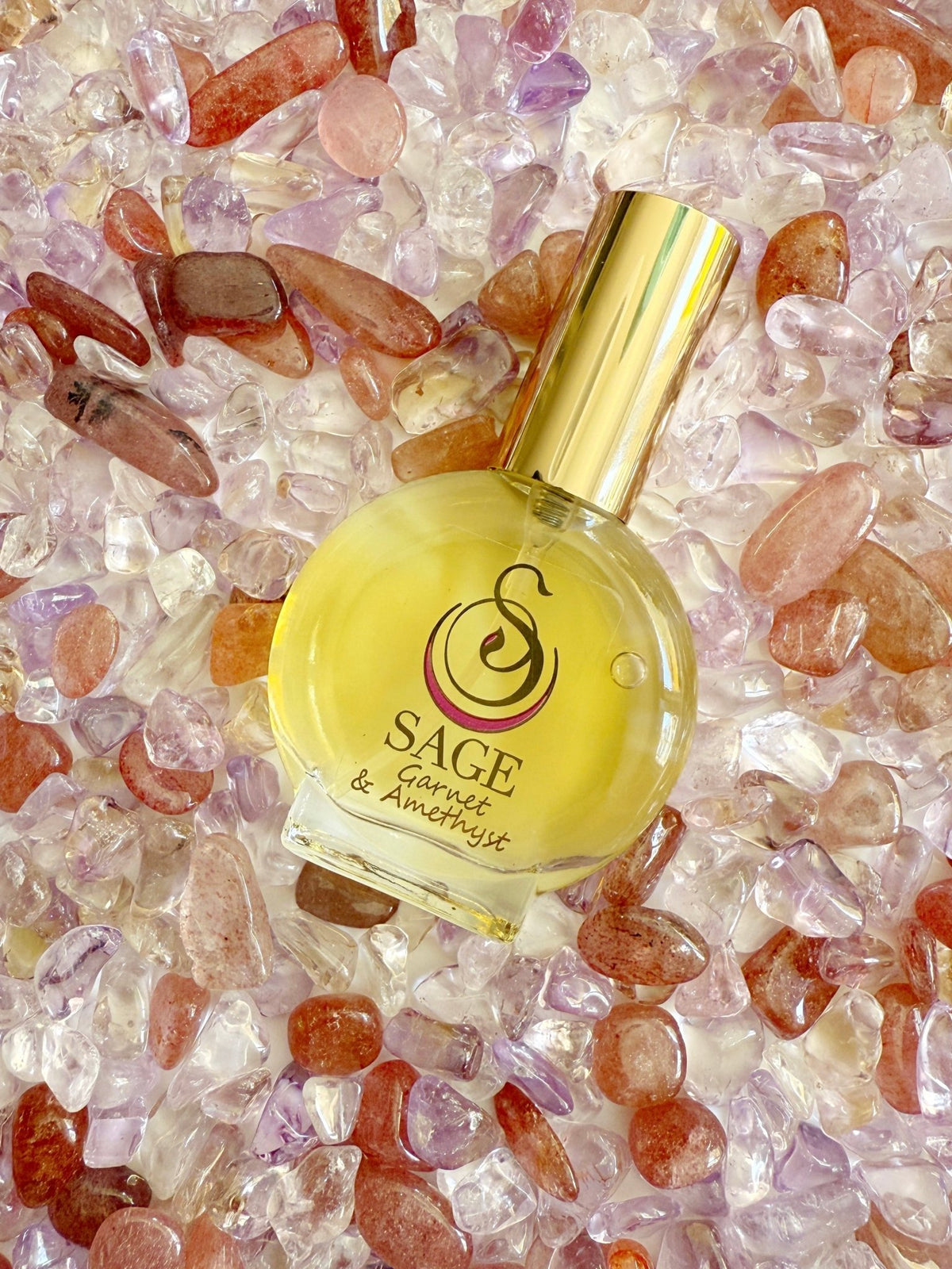 Garnet &amp; Amethyst Blend Limited Edition Organic 1/2oz Eau de Toilette Mini by Sage - The Sage Lifestyle