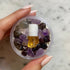 Garnet & Amethyst Blend Perfume Oil Concentrate Mini Rollie with Gemstones by Sage - The Sage Lifestyle