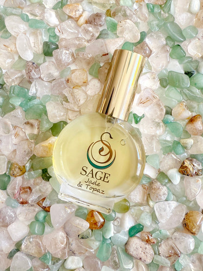 Jade &amp; Topaz Blend Limited Edition Organic 1/2oz Eau de Toilette Mini by Sage - The Sage Lifestyle