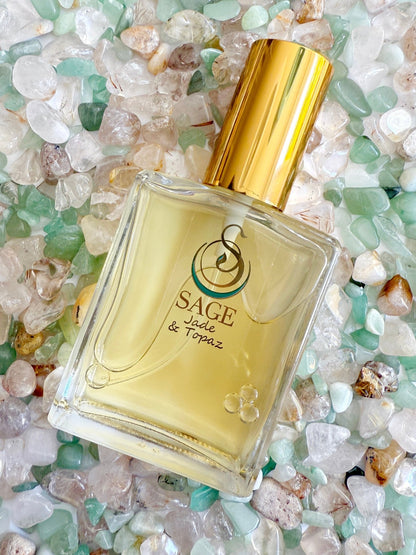 Jade &amp; Topaz Blend Limited Edition Organic 2oz Perfume Eau de Toilette by Sage - The Sage Lifestyle