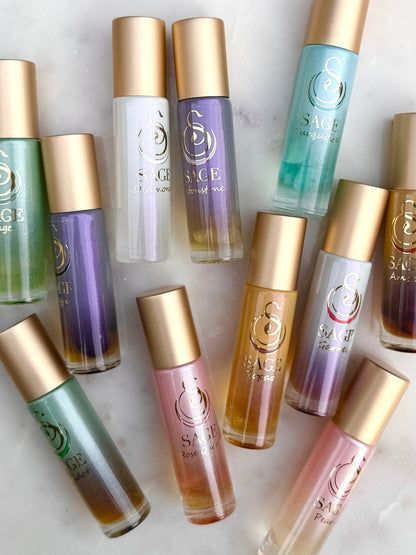 Moonstone Limited Edition Ombré Shimmer 1/4 oz Gemstone Perfume Oil Concentrate Roll - On by Sage - The Sage Lifestyle
