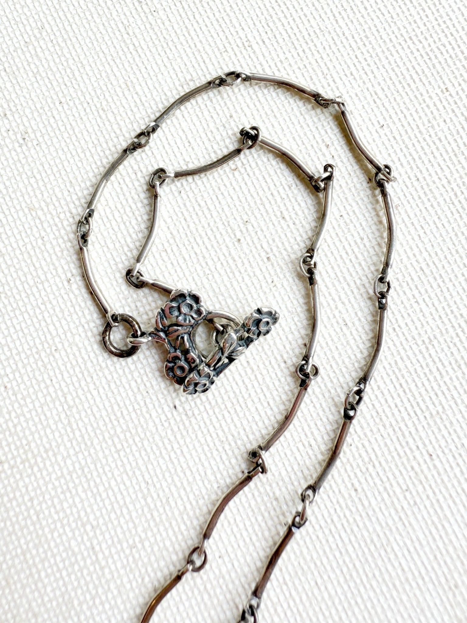 One of a Kind Vintage Arizona Turquoise and Sterling Silver Necklace by Sage Machado - The Sage Lifestyle
