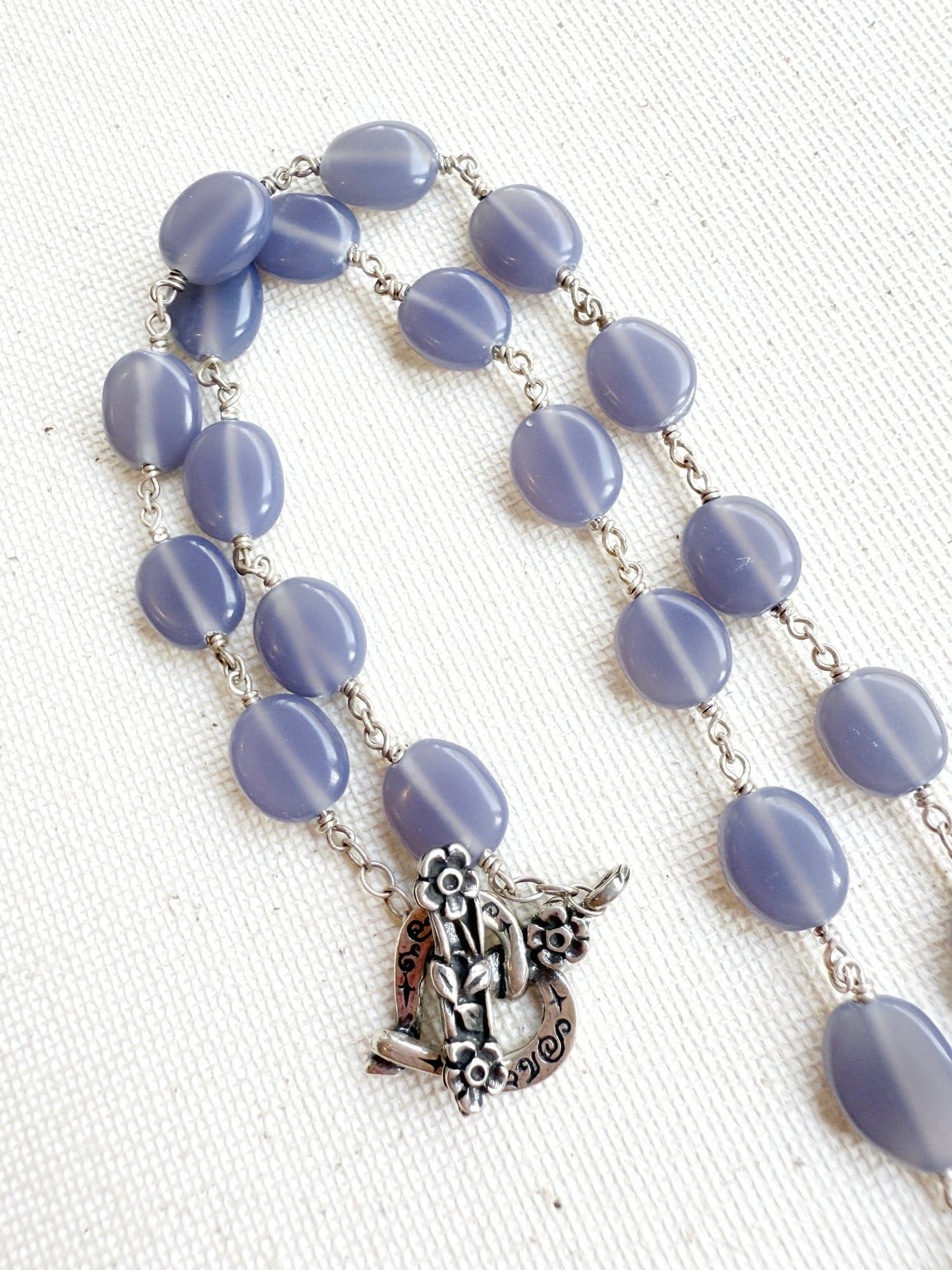 One of a Kind Vintage Arizona Turquoise, Sterling Silver and Blue Onyx Necklace by Sage Machado - The Sage Lifestyle