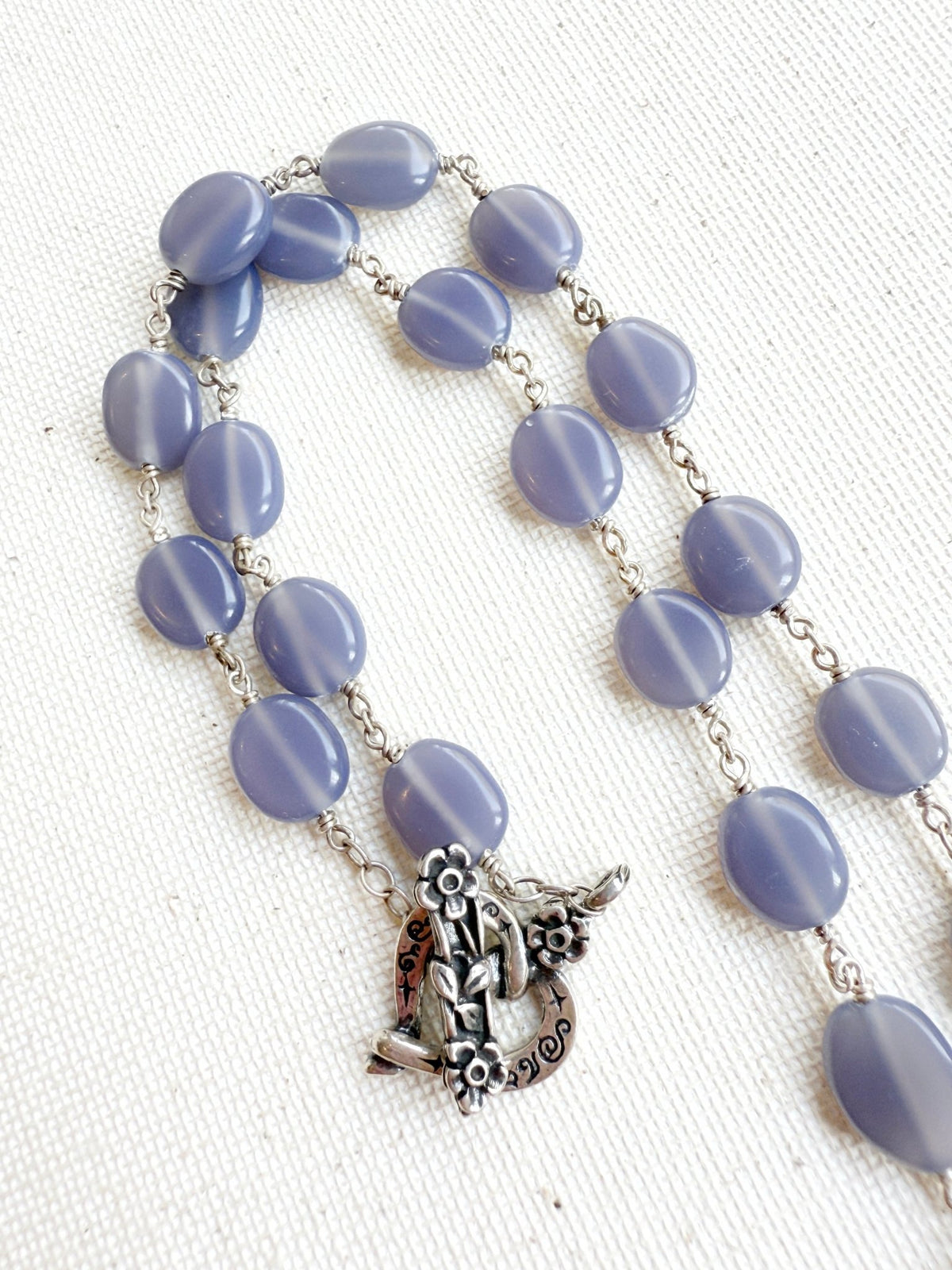One of a Kind Vintage Arizona Turquoise, Sterling Silver and Blue Onyx Necklace by Sage Machado - The Sage Lifestyle