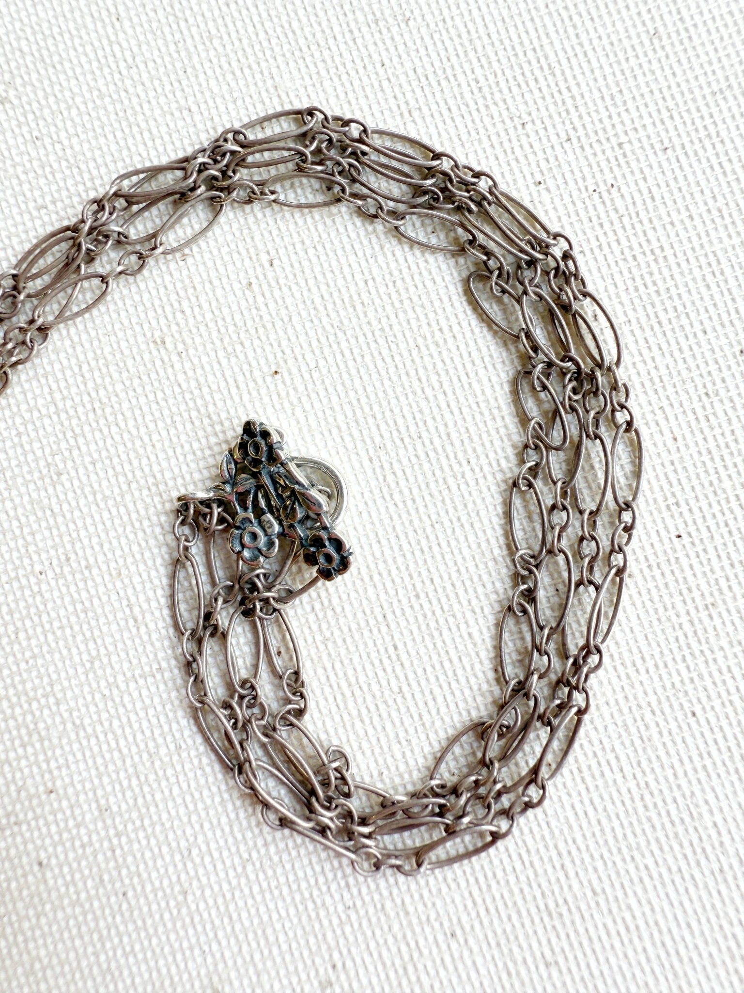 One of a Kind Vintage Arizona Turquoise, Sterling Silver and Pearl Necklace by Sage Machado - The Sage Lifestyle