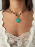 One of a Kind Vintage Arizona Turquoise, Sterling Silver and Pearl Necklace by Sage Machado - The Sage Lifestyle