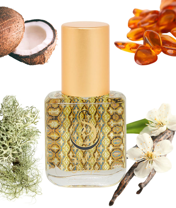 1/4 oz Sage Onyx Organic Perfume Oil Extract, an Earthy, Gender Neutral Fragrance, Vegan, and Cruelty free, travel size