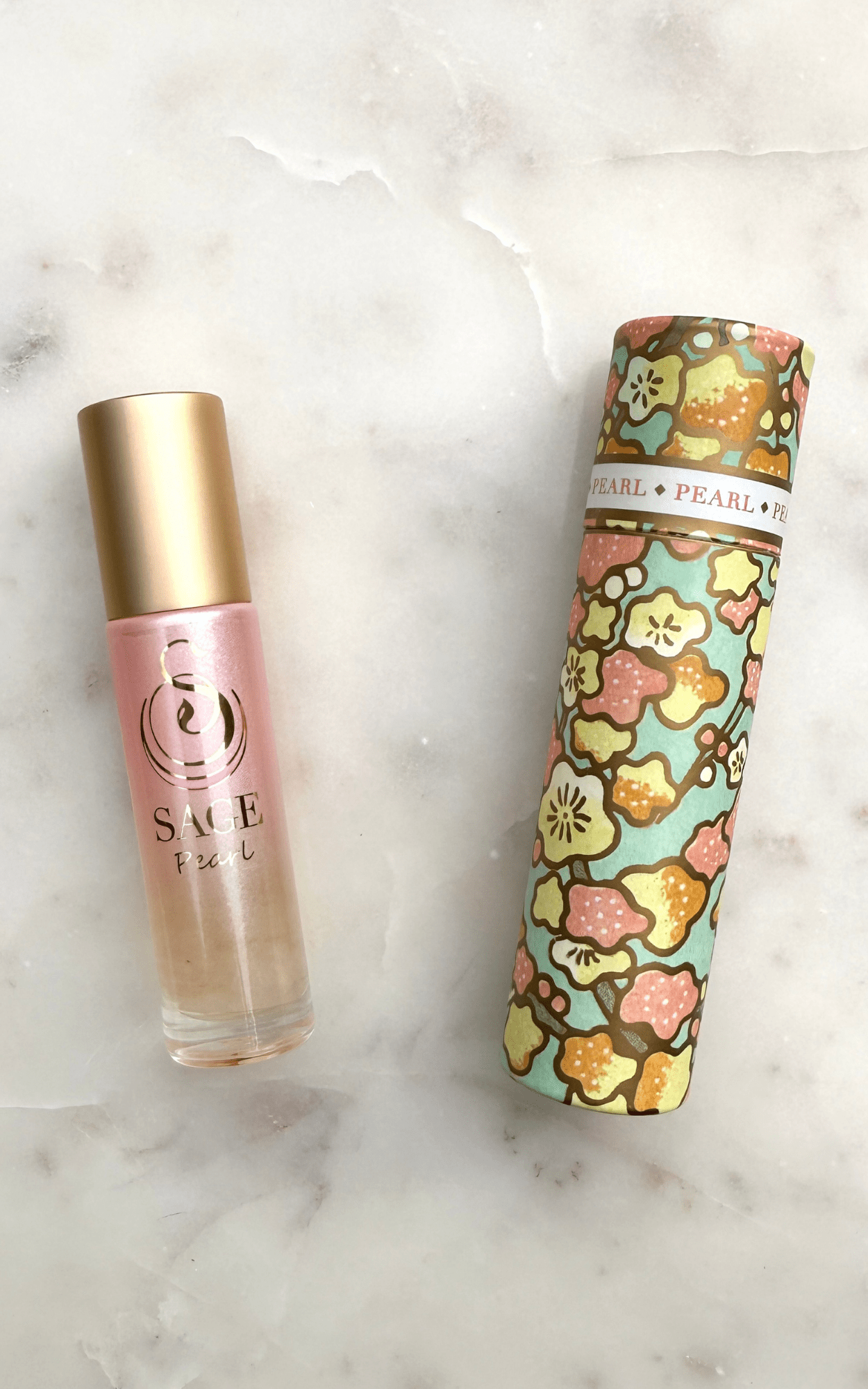 Pearl Limited Edition Ombré Shimmer 1/4 oz Gemstone Perfume Oil Concentrate Roll - On by Sage - The Sage Lifestyle