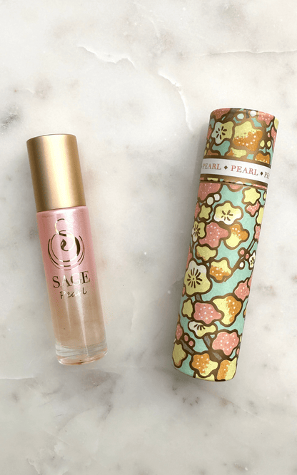 Pearl Limited Edition Ombré Shimmer 1/4 oz Gemstone Perfume Oil Concentrate Roll - On by Sage - The Sage Lifestyle