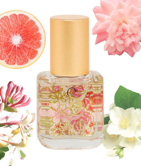 1/4 oz Sage Rose Quartz Organic Perfume Oil Extract, light floral, Gender Neutral, Vegan, Cruelty Free and travel size scent