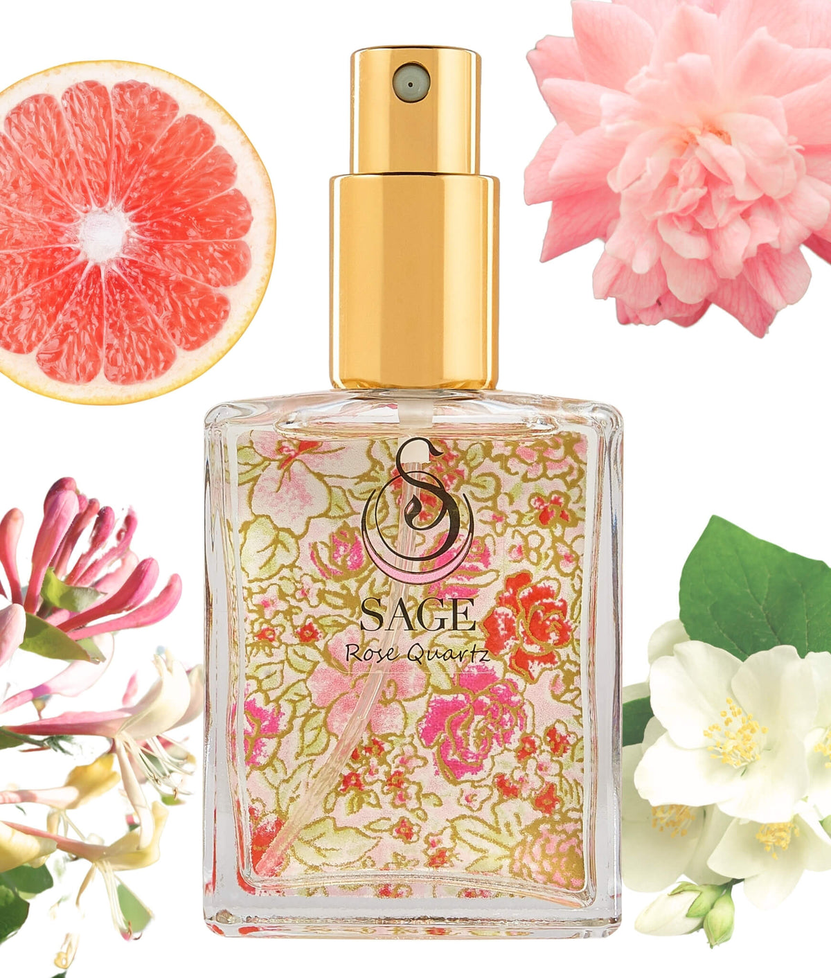 Rose Quartz Organic 2oz Perfume Eau de Toilette by Sage - The Sage Lifestyle