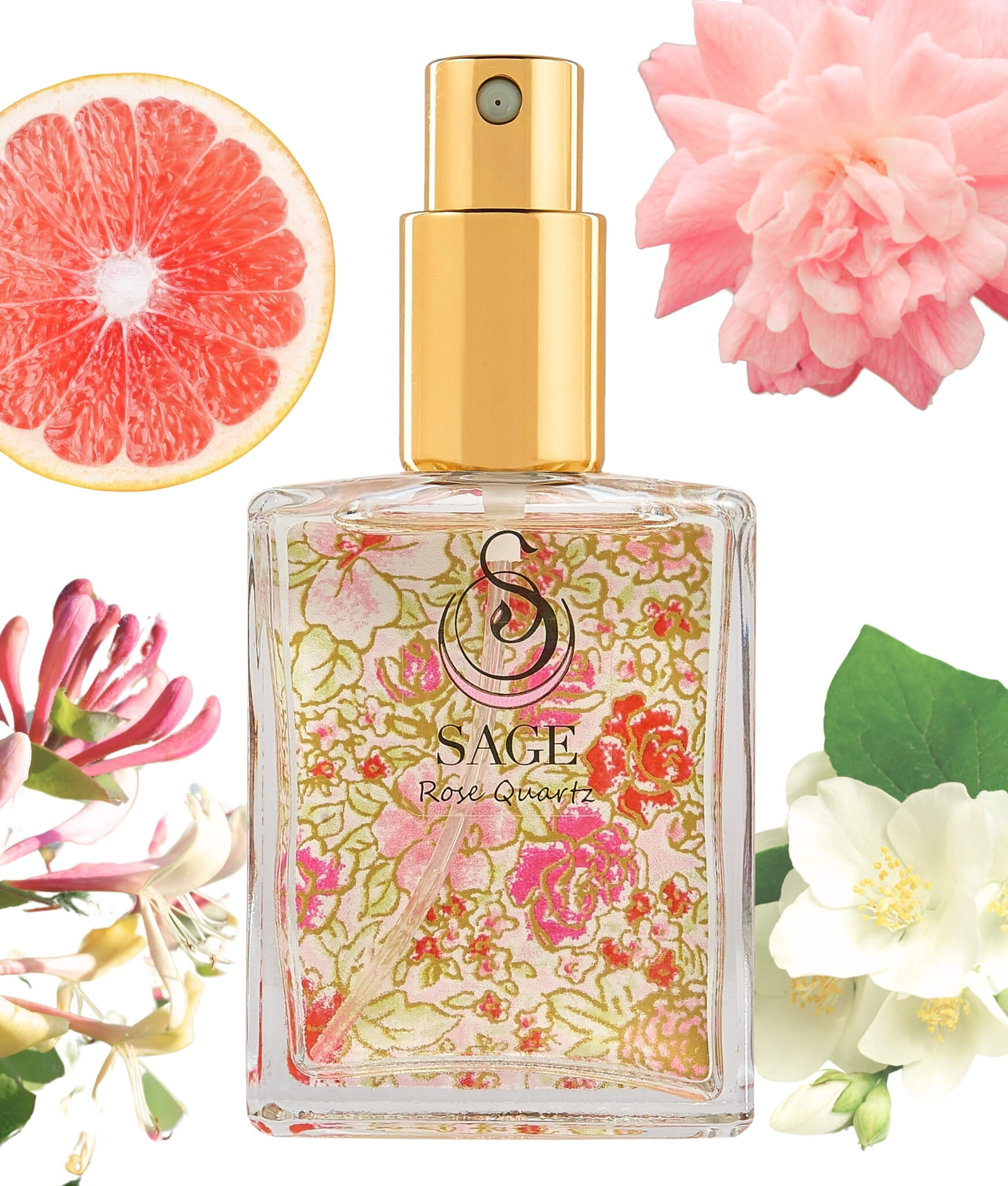 Rose Quartz Organic 2oz Perfume Eau de Toilette by Sage - The Sage Lifestyle