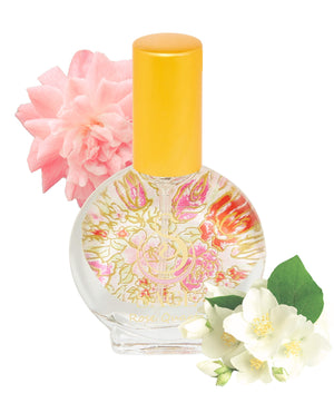 1/2 oz Sage Rose Quartz Organic Perfume Eau de Toilette spray, light floral, Gender Neutral, Vegan, Cruelty-Free scent