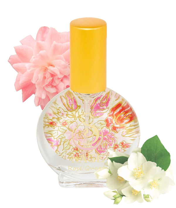 1/2 oz Sage Rose Quartz Organic Perfume Eau de Toilette spray, light floral, Gender Neutral, Vegan, Cruelty-Free scent