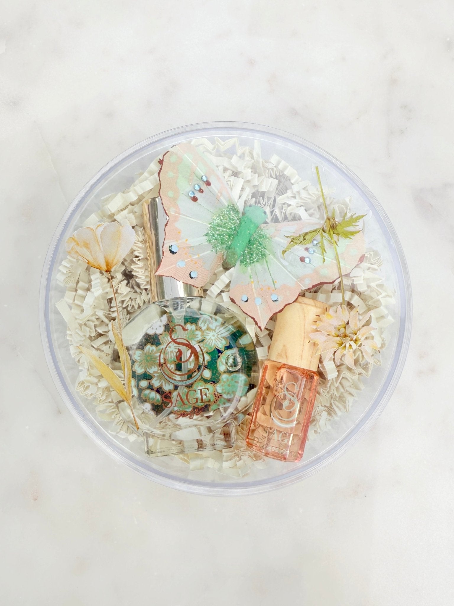 Secret Garden Botanical Discovery Set ~ Sage 1/2 oz Organic Eau de Toilette Mini &amp; Diamond 3mL Organic Perfume Oil Mini Extract Roll - On by Sage - The Sage Lifestyle